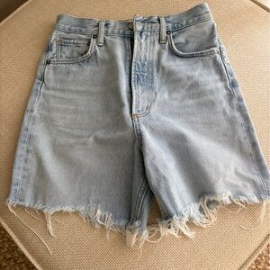 Agolde Light Wash  Denim Shorts